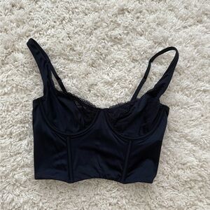 Lace & Satin Balconette Corset